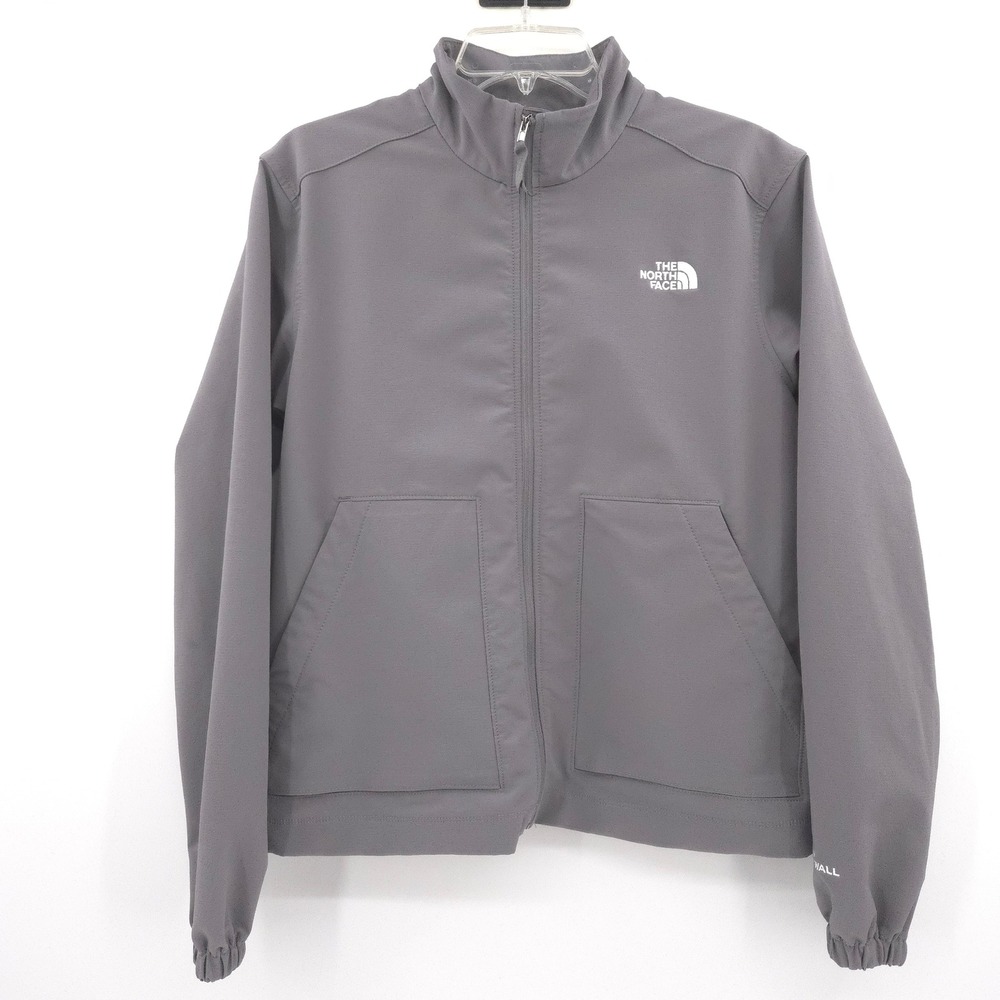 The North Face Willow Stretch WindWall Jacket Womens Large Gray Softshell